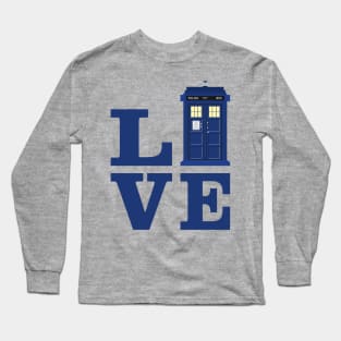 Love The Blue Time Travel Police Public Call Box 1 Long Sleeve T-Shirt